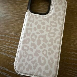 Leopard Print Phone Case - Cream